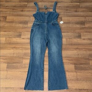 We The Free Size 16 Curvy 2nd Ave One Piece Denim Jumpsuit Blue NWT Plus Size